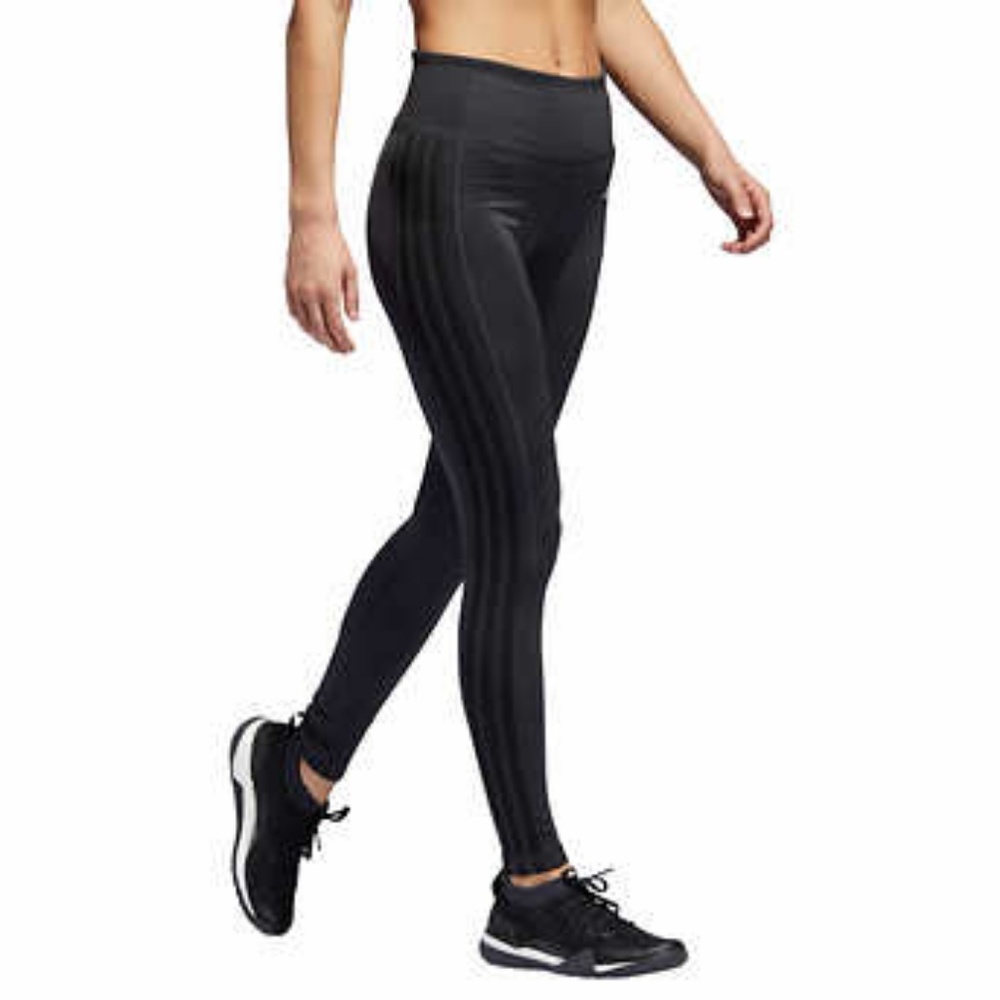 ADIDAS ClimaLite leggings/tights with blk stripes